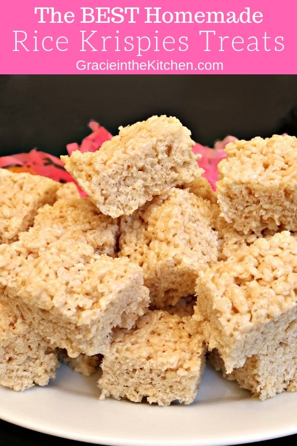 The BEST Homemade Rice Krispies Treats Recipe by Gracie in the Kitchen